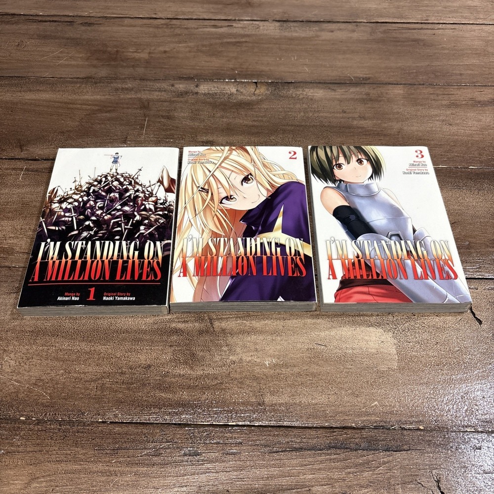 Lot Of 3 Mangas I'm Standing‎ On A Million Lives Volume 1& 2 ,3 Manga By Akin….